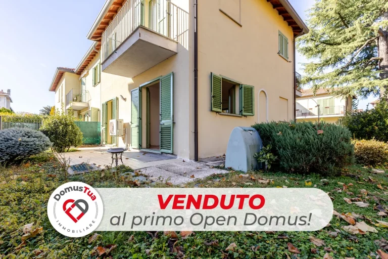 Bilocale con taverna, giardino e box