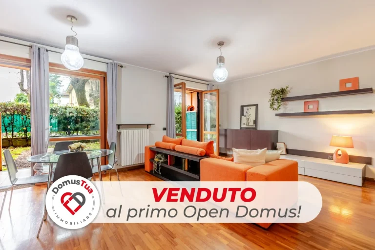 Bilocale arredato con giardino