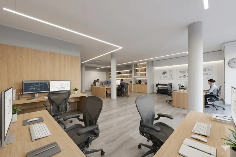 Ufficio Open Space Versatile di 95 mq — foto 15